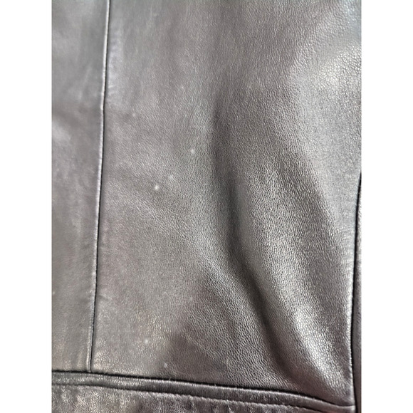 Women's Calvin Klein Genuine Leather Jacket size Large fast shipping - Picture 5 of 5